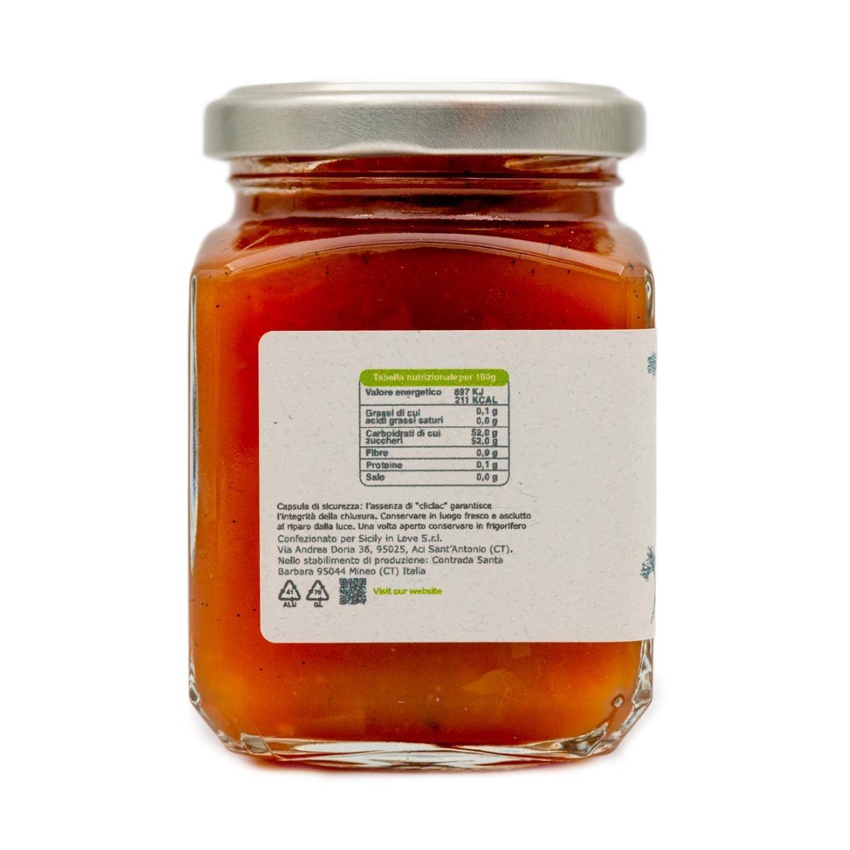 Confiture de pomme au cola, miel de fleurs sauvages et vanille - 240 g