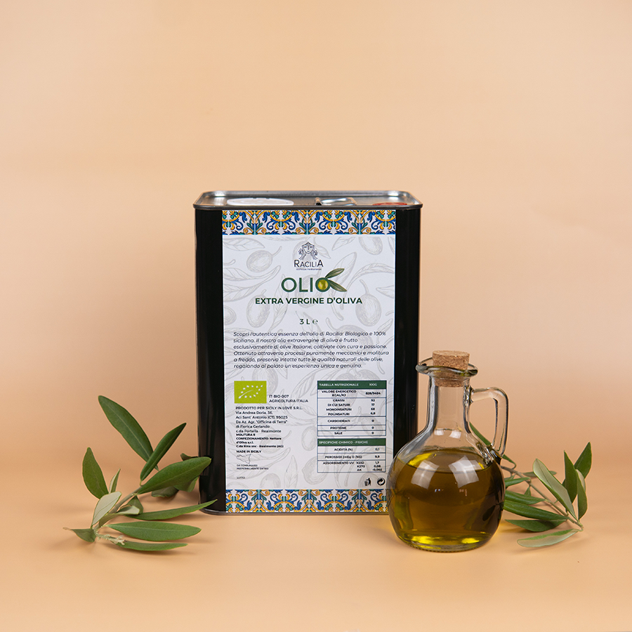 Olio EVO Biologico Nocellara del Belice e Biancolilla