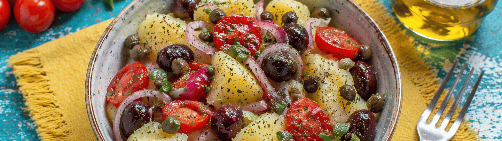 Insalata pantesca: la ricetta siciliana con capperi di Salina, patate e pomodori