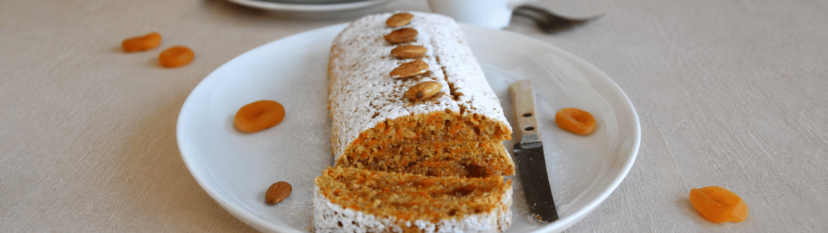Rotolo integrale alle carote con confettura di albicocche
