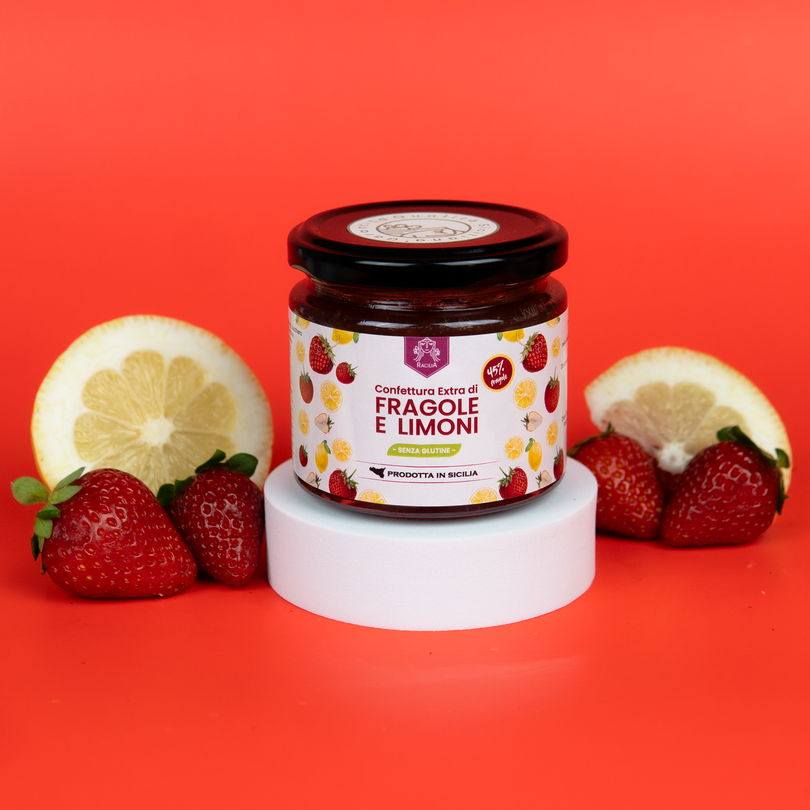 Confettura EXTRA di Fragole e Limoni - 250g