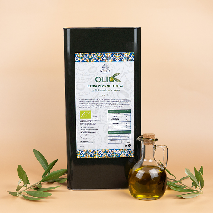 Olio EVO Biologico Nocellara del Belice e Biancolilla