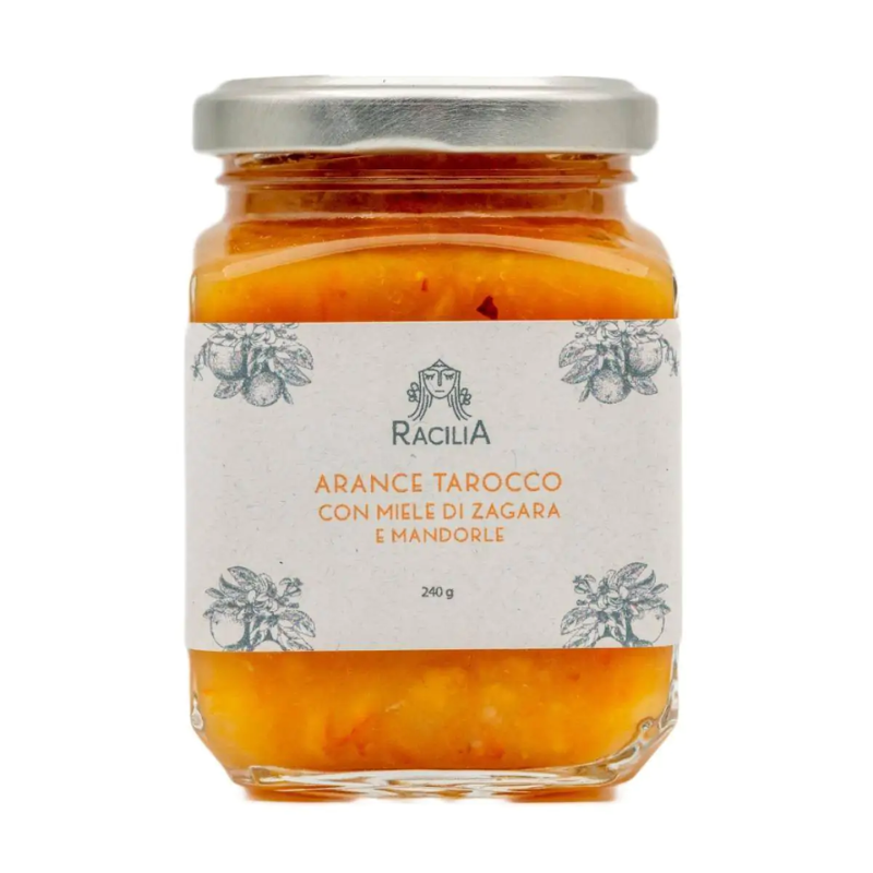 Marmellata di Arance Tarocco con Miele di Zagara e Mandorle