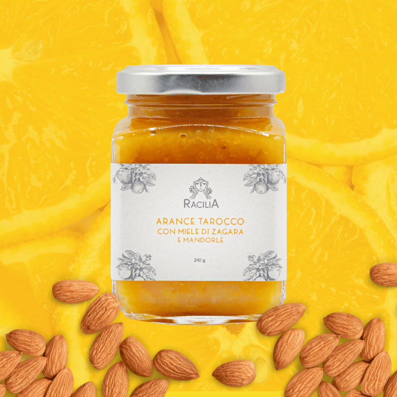Marmellata di Arance Tarocco con Miele di Zagara e Mandorle