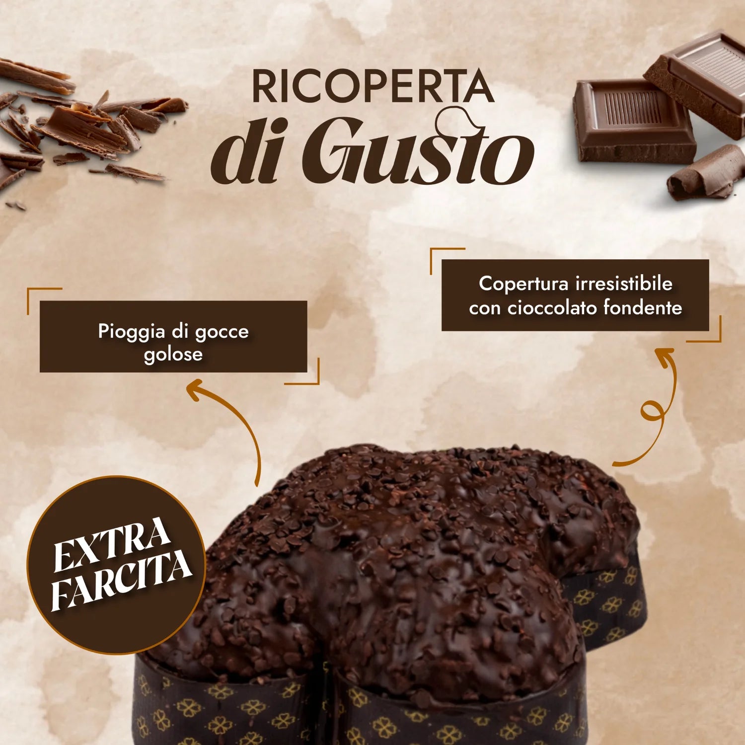 colomba extra crema al cioccolato