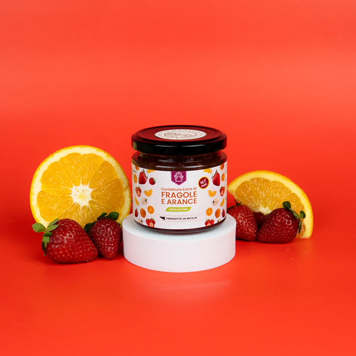 confettura extra di fragole e arance