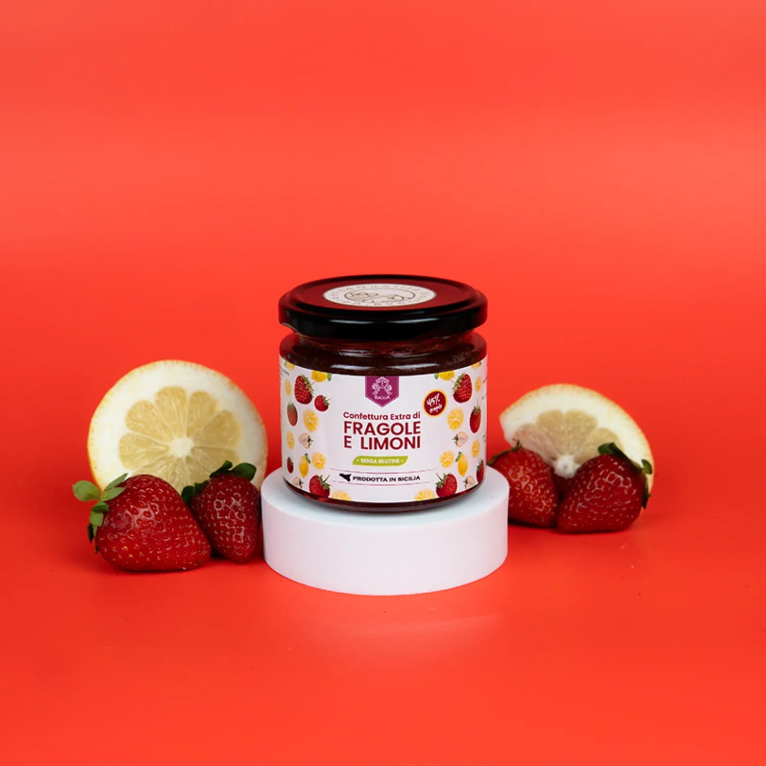 confettura extra di fragole e limoni