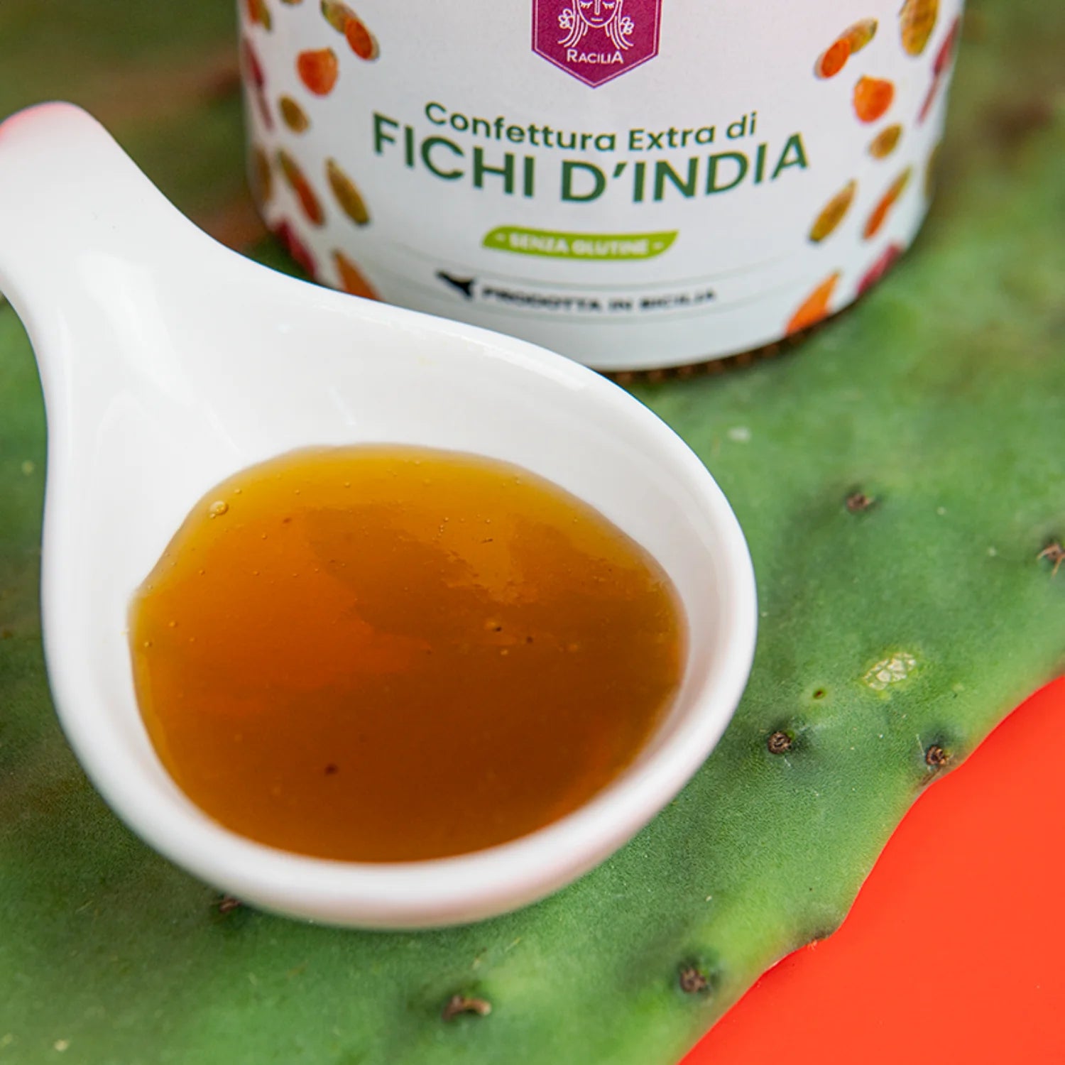 confettura extra di fichi d'india in dettaglio