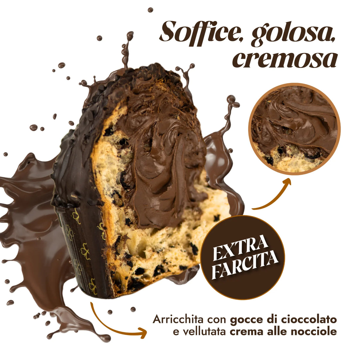 fetta colomba farcita extra cioccolato