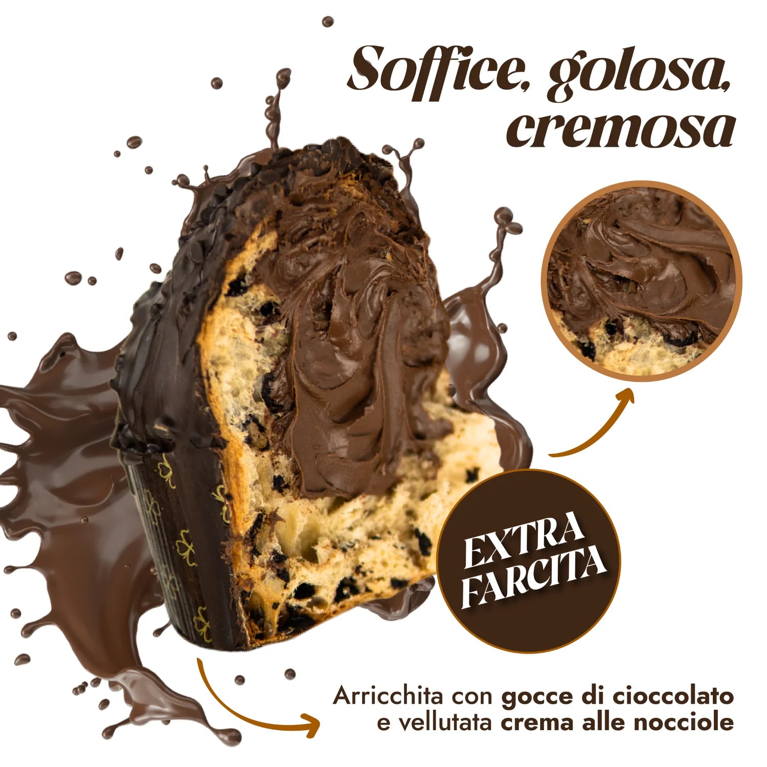 fetta colomba farcita extra cioccolato
