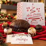 Premio Gold Racilia: panettoncini artigianali, cartolina d'auguri e busta regalo Merry Christmas