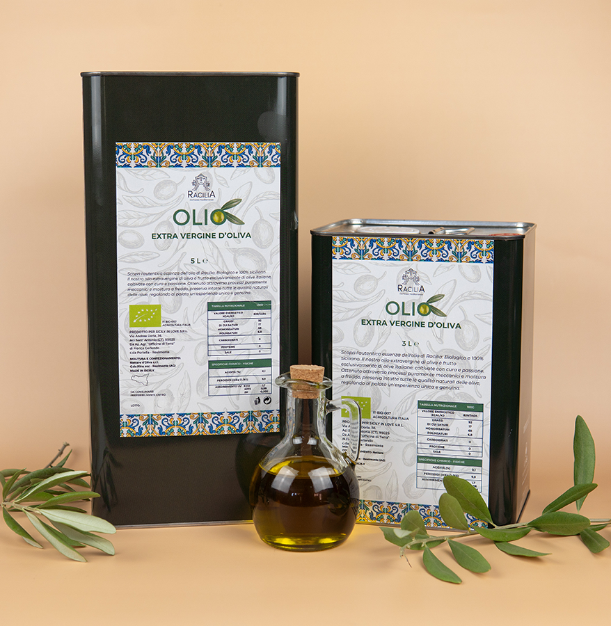 Olio EVO Biologico Nocellara del Belice e Biancolilla