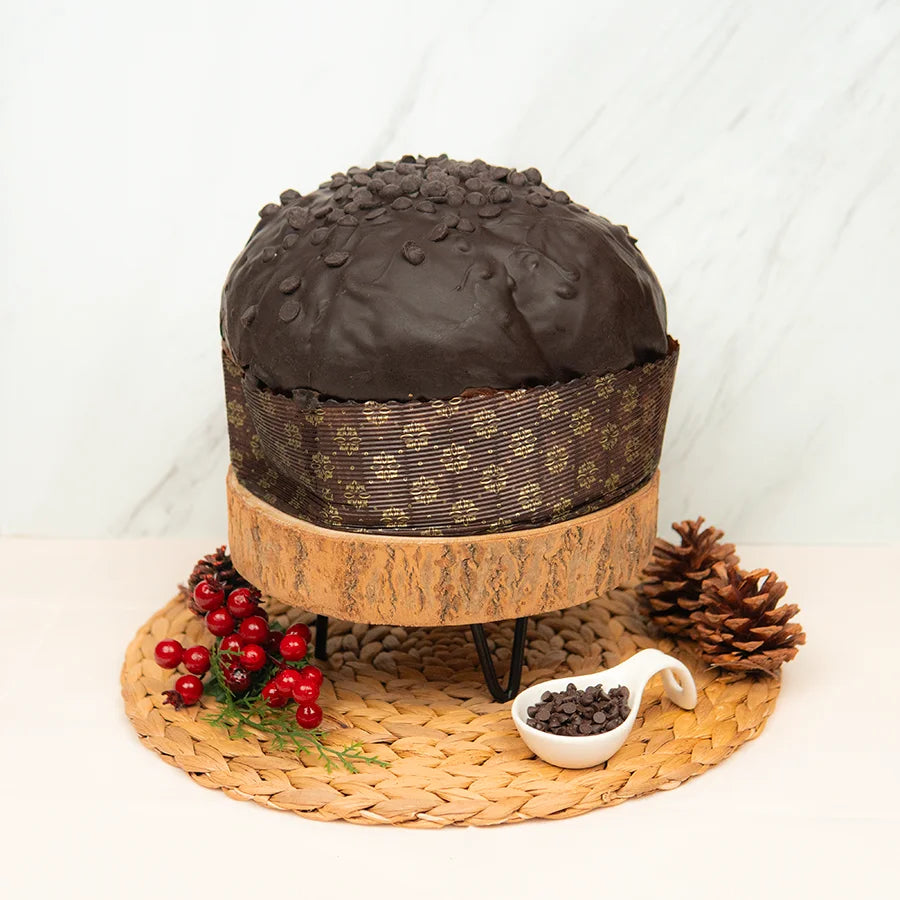 Panettone artisanal à la pâte au chocolat