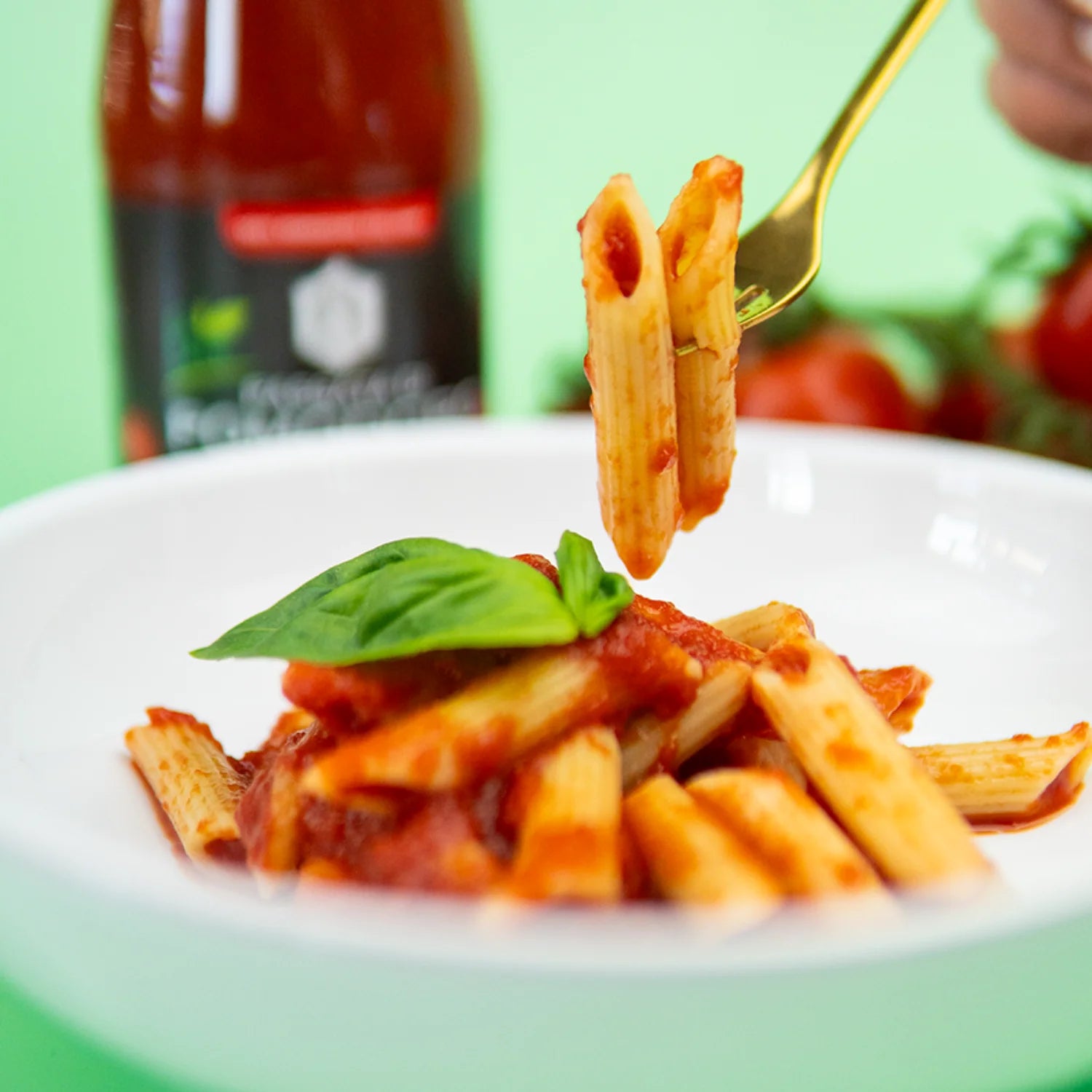 pasta con passata di pomodoro bio racilia