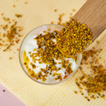 polline siciliano biologico abbinato a yogurt