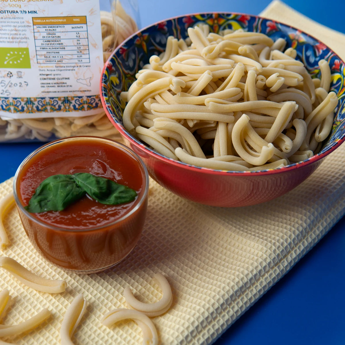 casarecce bio con passata di pomodoro 