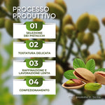 fasi del processo produttivo crema spalmabile pistacchio