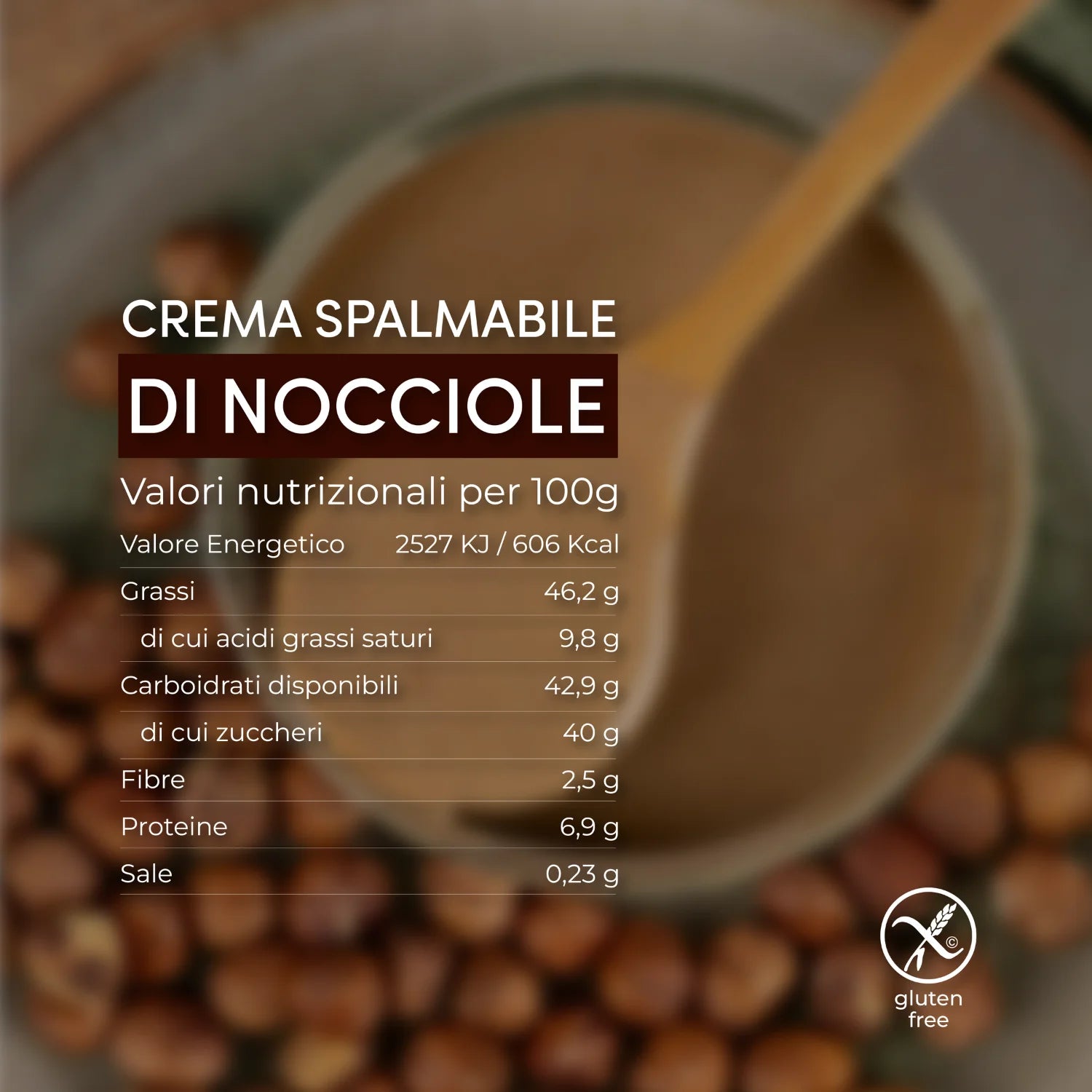 tabella nutrizionale crema spalmabile di nocciole