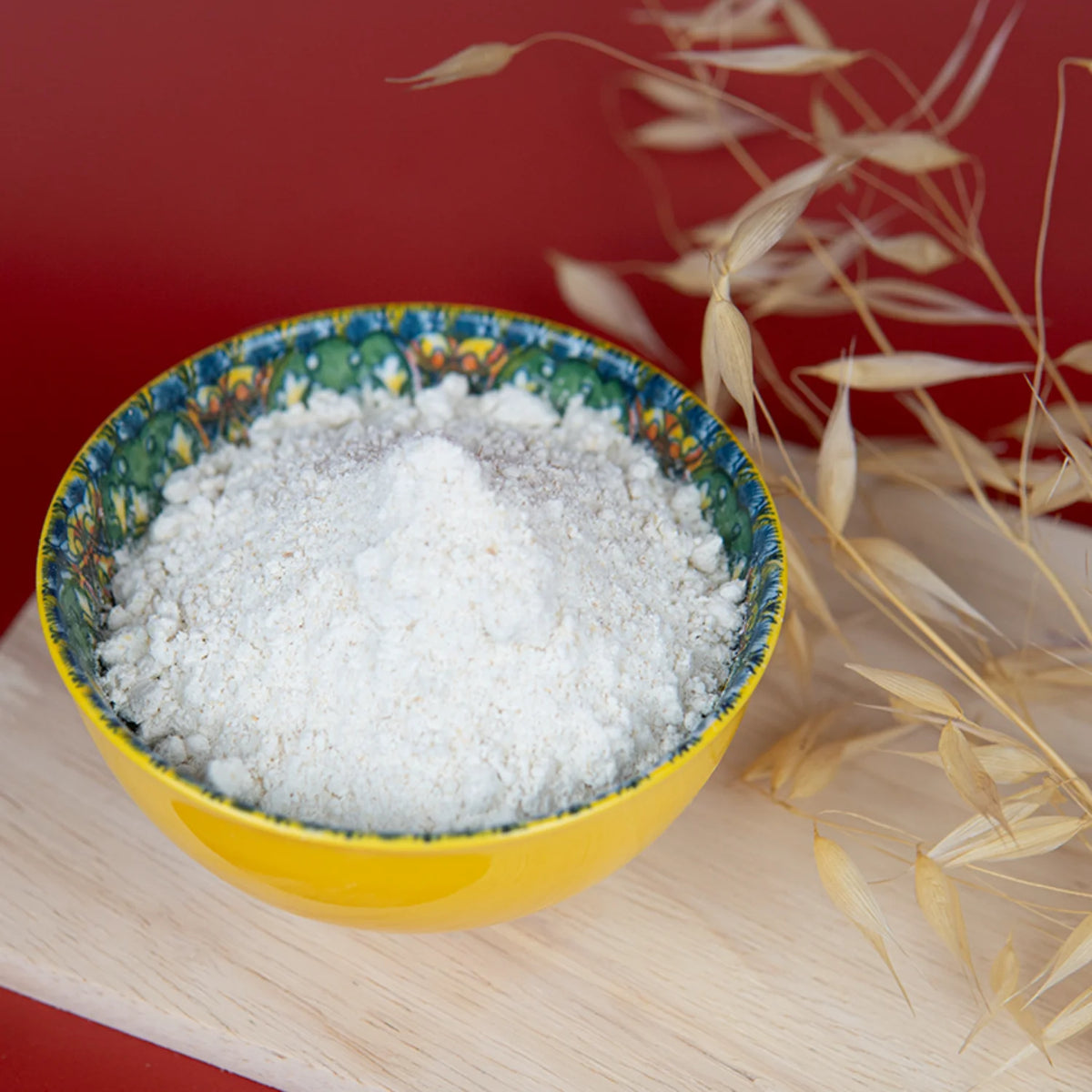 dettaglio su farina di grano tenero maiorca