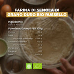 valori nutrizionali farina bio russello