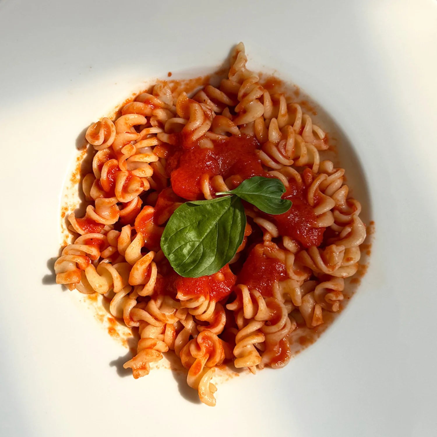 dettaglio fusilli timilia al pomodoro