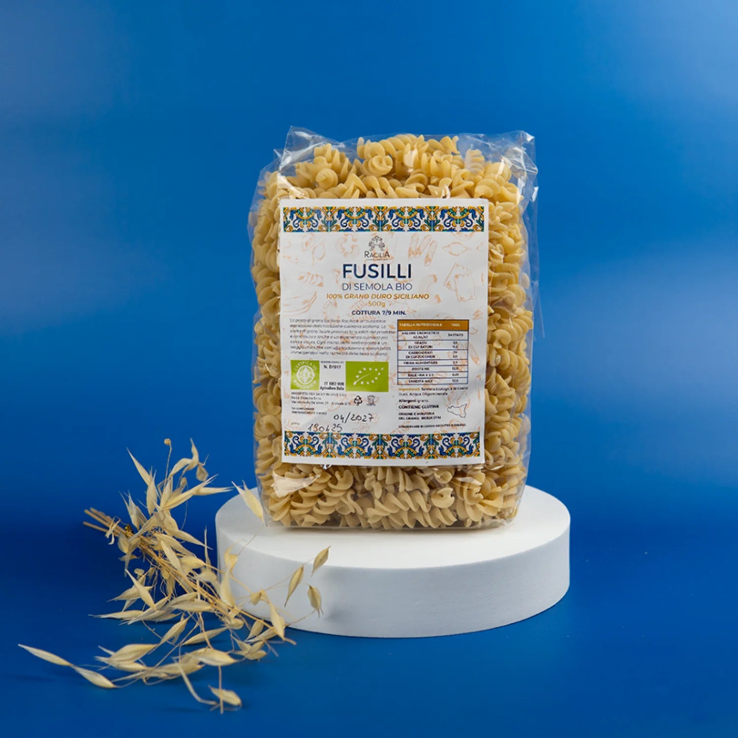fusilli di semola bio 500gr
