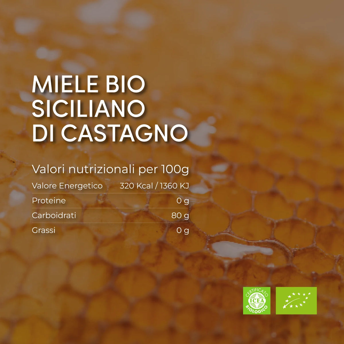 miele di castagno tabella nutrizionale