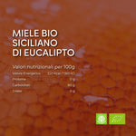 miele di eucalipto bio siciliano tabella nutrizionale