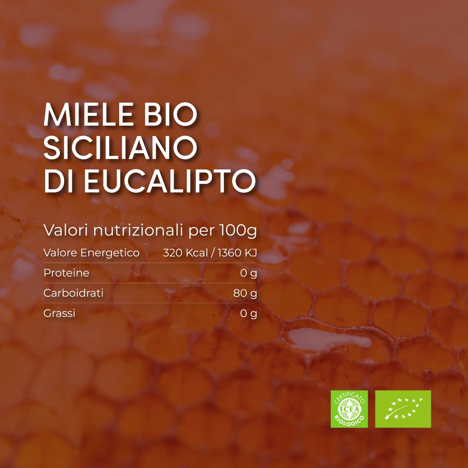 miele di eucalipto bio siciliano tabella nutrizionale