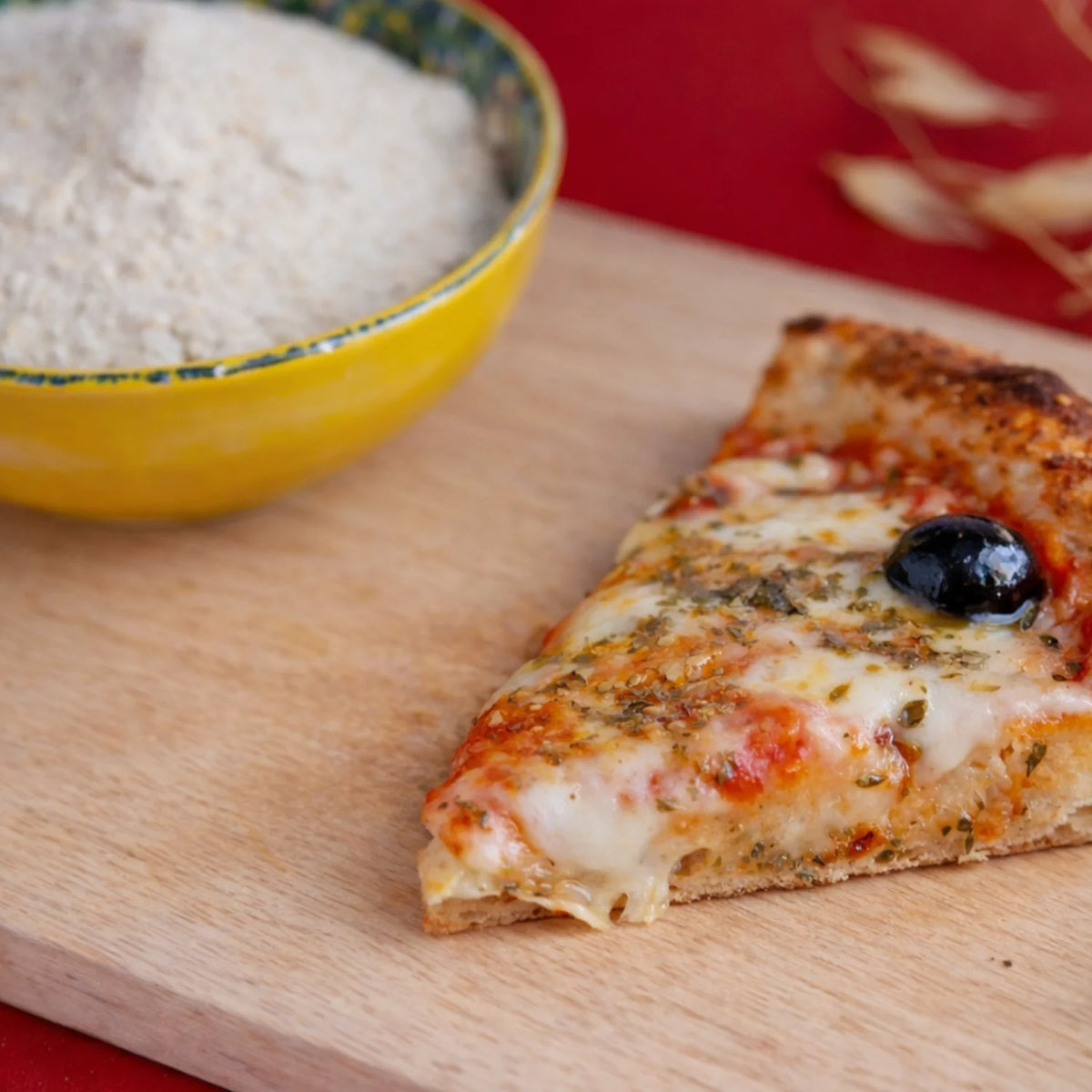 mix di farine bio usate per pizza fatta in casa