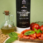 olio extravergine d'oliva con latta da 0,75l