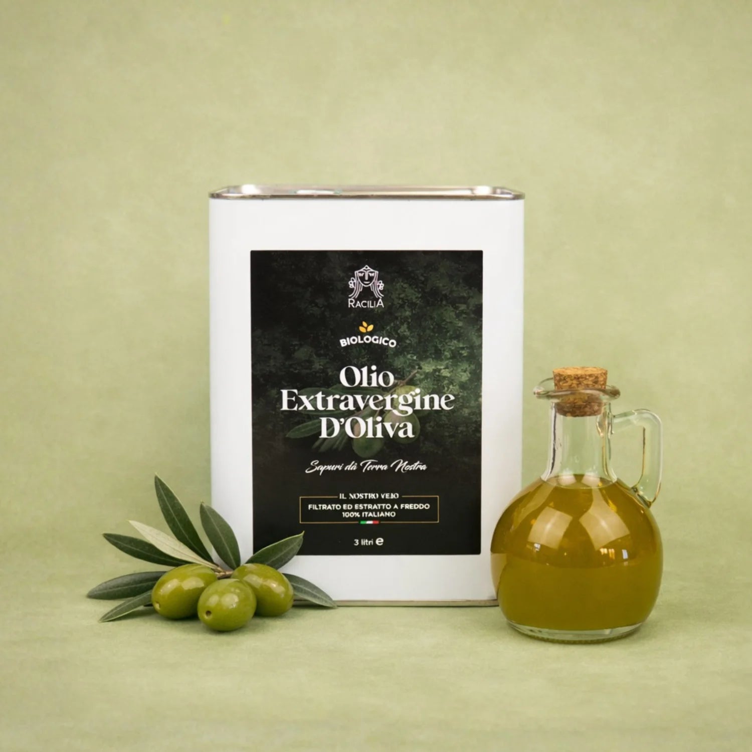 olio extravergine d'oliva latta da 3 litri