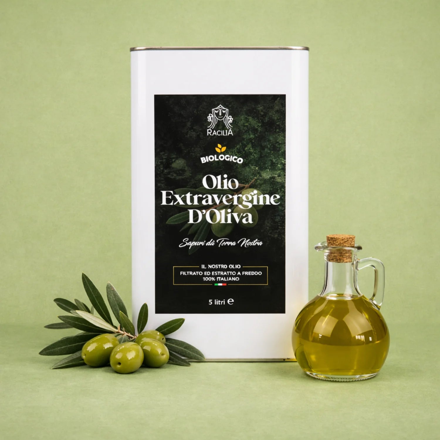 olio extravergine d'oliva latta da 5 litri