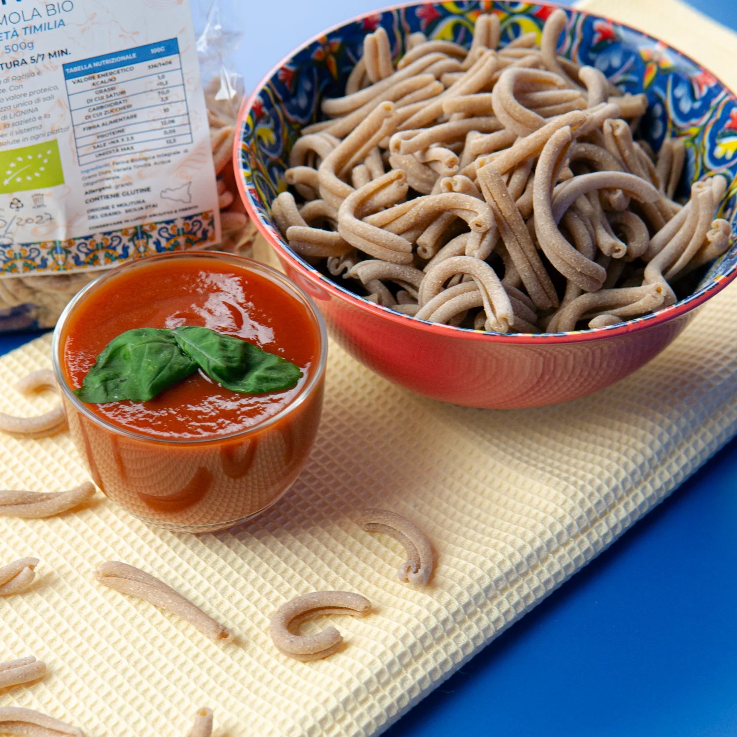 casarecce di timilia bio con passata di pomodoro