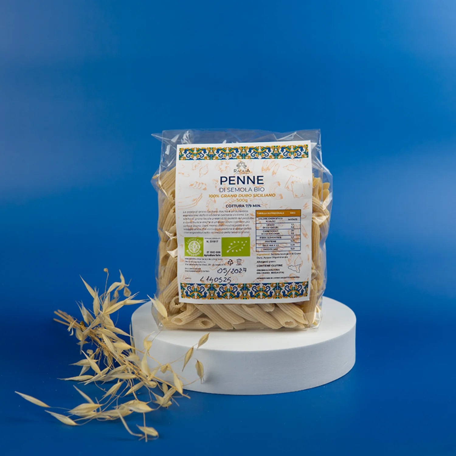 penne di semola bio 500 gr