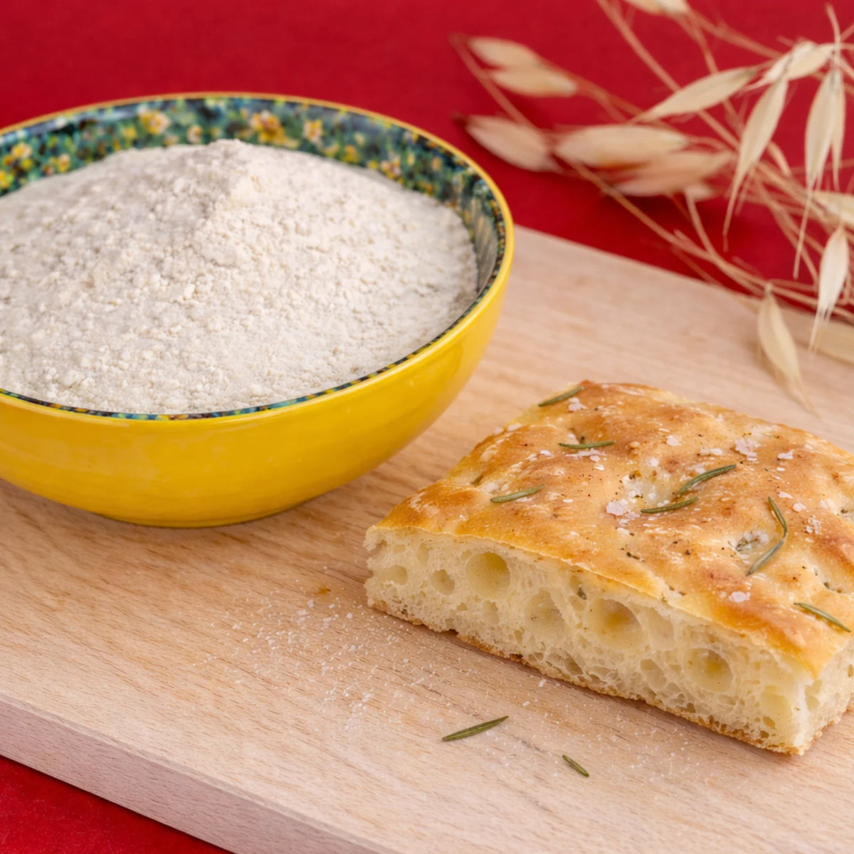 focaccia preparata con farina bio perciasacchi 
