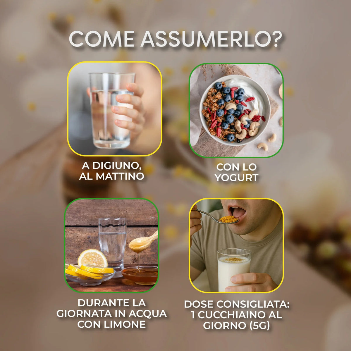 polline bio guida su come assumerlo