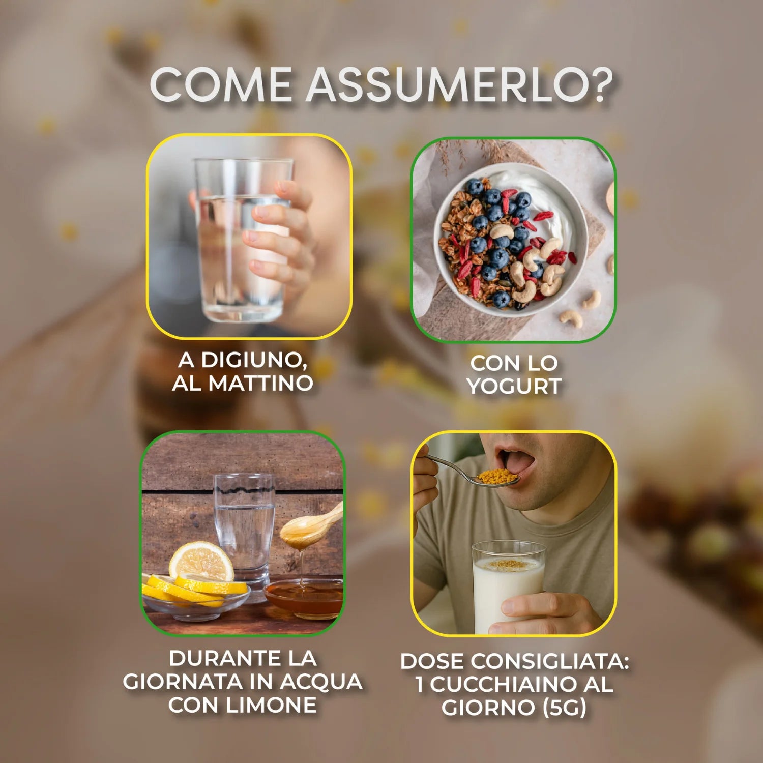 polline bio guida su come assumerlo