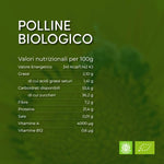 polline bio siciliano valori nutrizionali