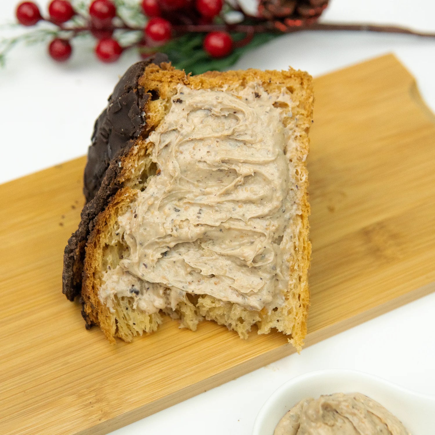 Panettone Artigianale Senza Glutine al Cioccolato + 190g di Crema alla Nocciola