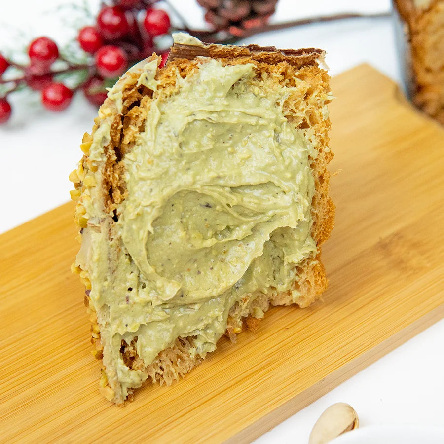 Panettone Artigianale Senza Glutine al Pistacchio + 200g di Crema al Pistacchio