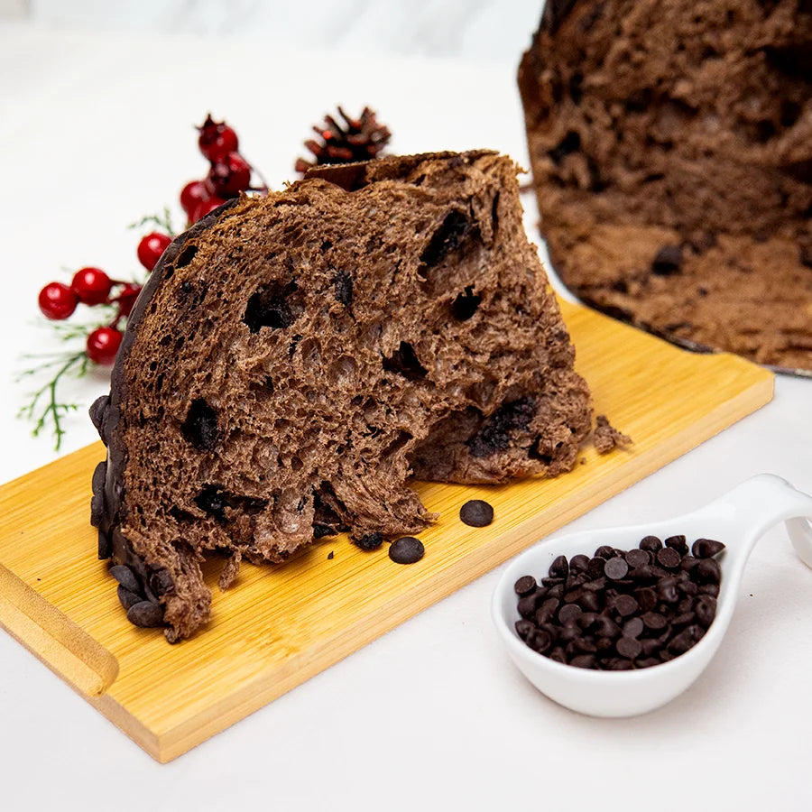 Panettone artisanal à la pâte au chocolat